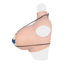 Z Cup Silicone Breast Form Silk Cotton Filled Three Colors Huge Breastplate for Woman Crossdresser Cosplayer