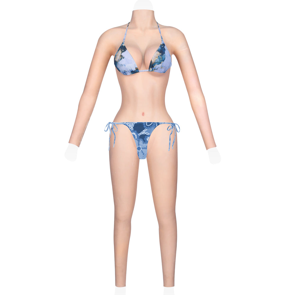 Crossdresser Costumes complets avec faux seins Formes mammaires en silicone avec faux vagin