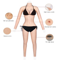 Crossdresser Costumes complets avec faux seins Formes mammaires en silicone avec faux vagin