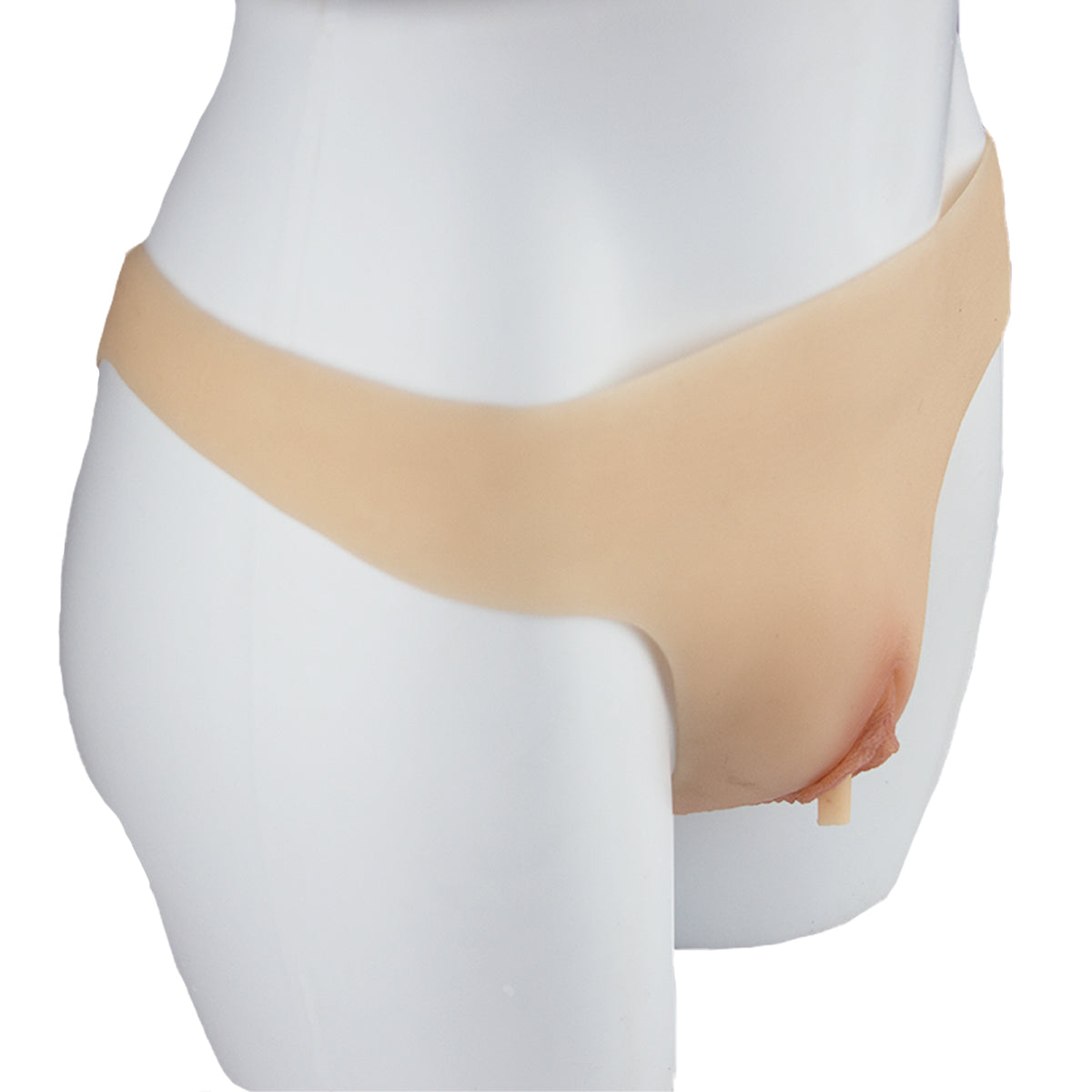 Silicone Pants Realistic Skin Briefs Pants with Fake Penetrable Vagina