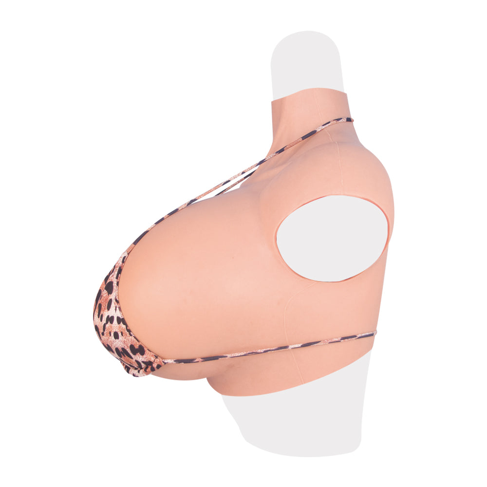 Le sein réaliste en silicone à col haut forme de faux seins artificiels