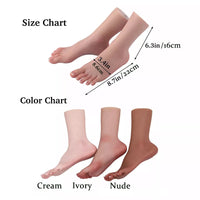 New Platinum Silicone Female Vein Feet Mannequin Big Feet High Arch Foot Size 37