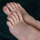 New Platinum Silicone Female Vein Feet Mannequin Big Feet High Arch Foot Size 37