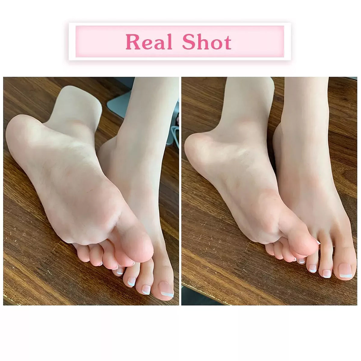 New Platinum Silicone Female Vein Feet Mannequin Big Feet High Arch Foot Size 37