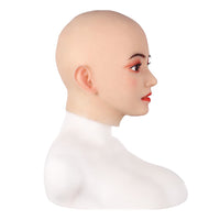 Weibliche Emily Silikon Realistische Künstliche Maske Kopfbedeckung Masken