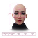 Realistische weibliche handgefertigte Silikonmaske Christine Kopfbedeckung Masken