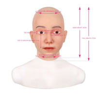 Masques de couvre-chef Keith féminins, masque en Silicone réaliste fait à la main