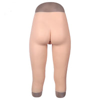 Pantalon mi-mollet en silicone avec faux vagin pénétrable
