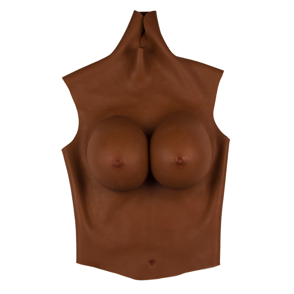 Crossdressing Schwarze Haut Silikon Brust Formen Gefälschte Brust