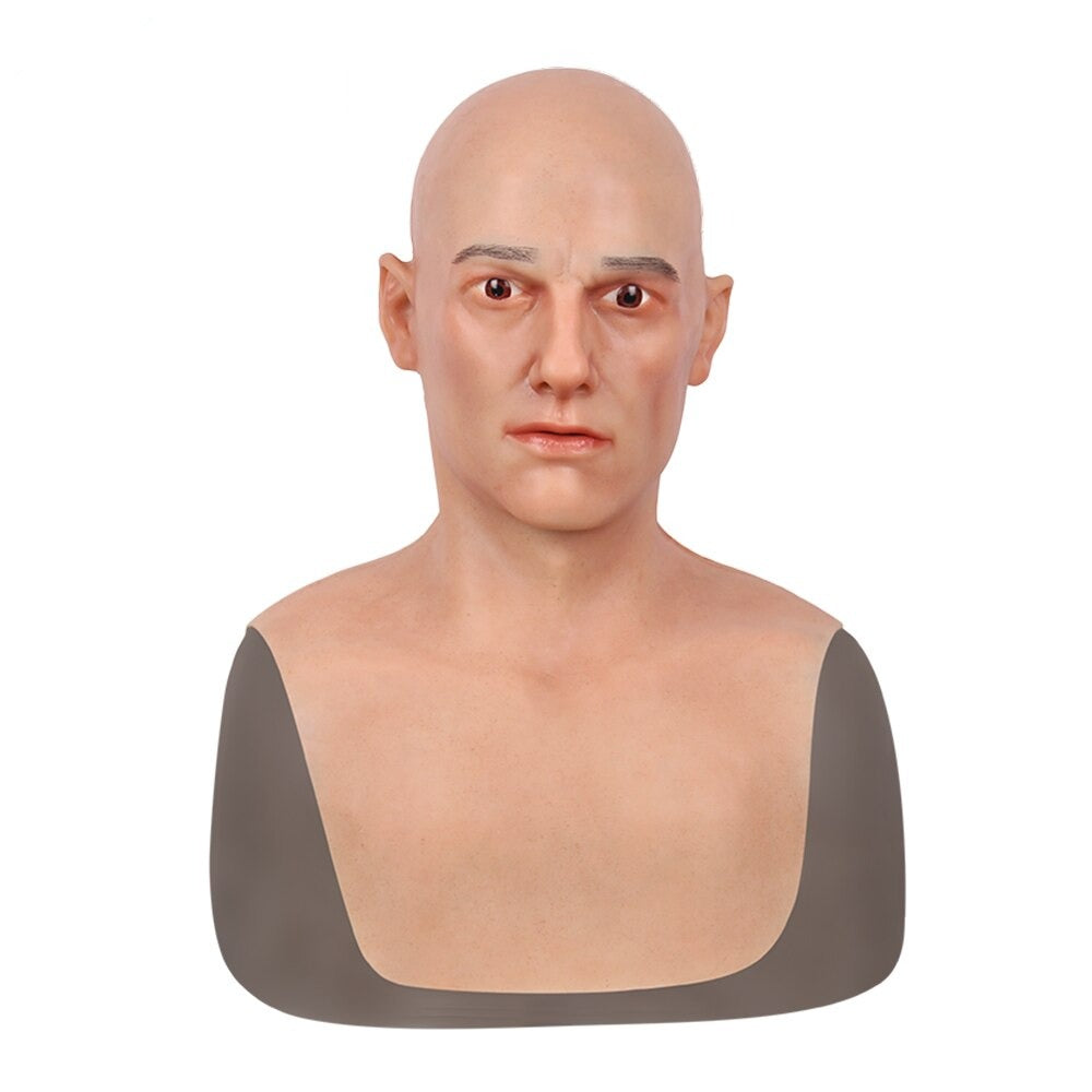 Masque masculin réaliste en silicone artificiel, masques complets pour adultes